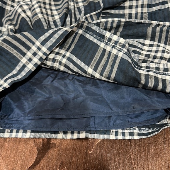 Zara Woman Ruffle cascade side checkered Plaid skirt Size S - Picture 5 of 7